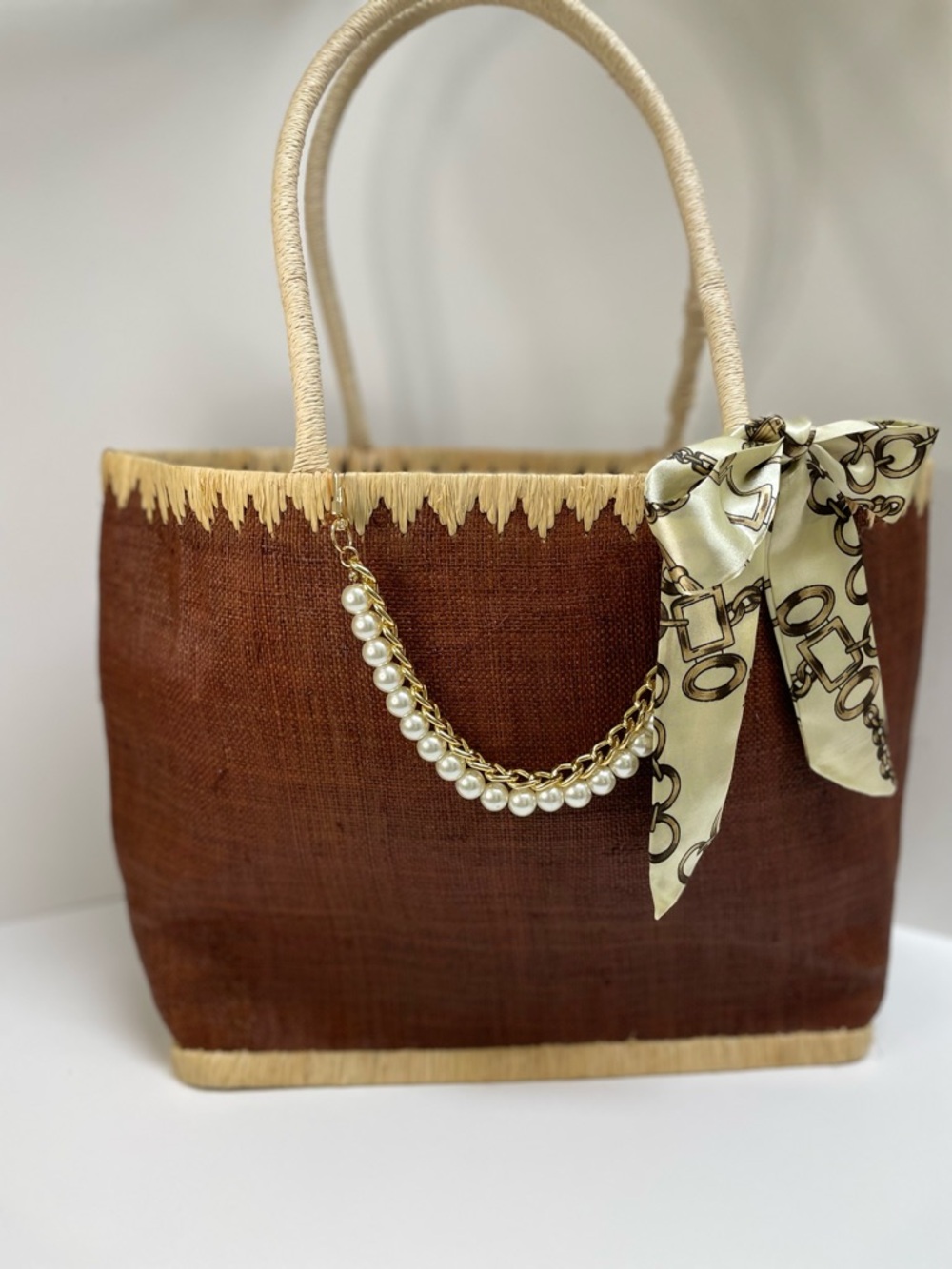 Bath & Body Works Brown and Cream Tote Bag